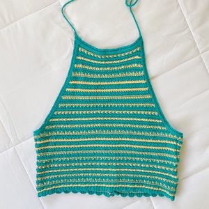 UO crochet halter top